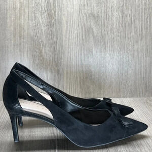 Kelly & Katie Shoes Women's 10M Zonya Cutout Stiletto Heel Pumps Synthetic Black
